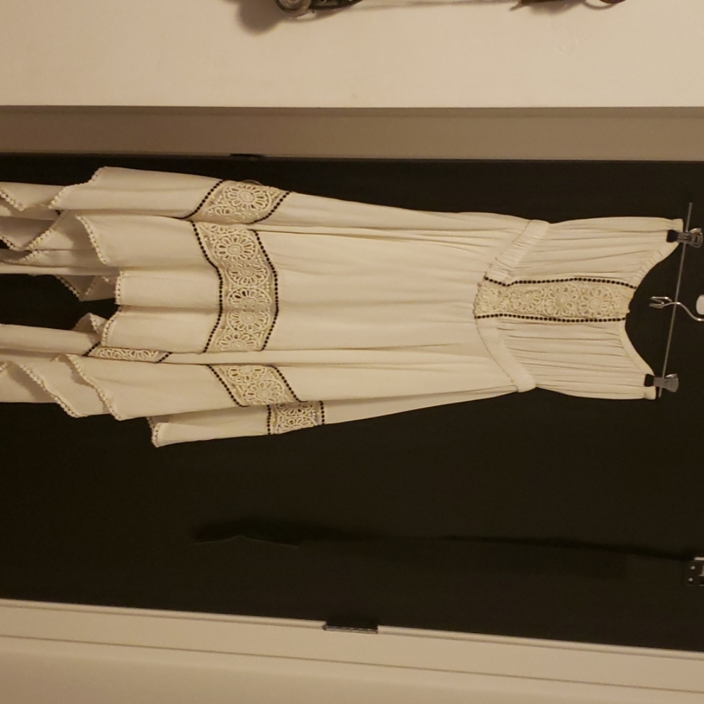 White linen dress